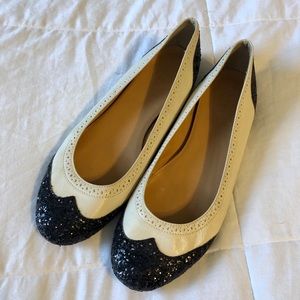 J. Crew Glitter Ballet Flats